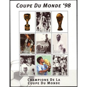 Togo - France ´98 jalgpalli MM, MNH