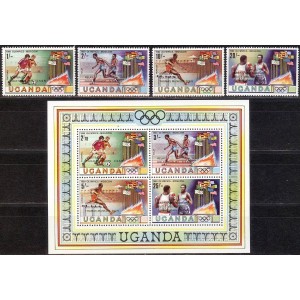 Uganda - Moskva 1980 olümpia, ületrükk **