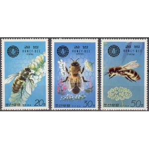 Põhja-Korea - putukad, mesilased 1979, **