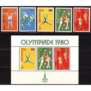Suriname - Moskva 1980 olümpia, **