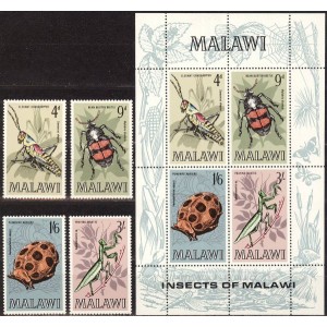 Malawi - putukad 1970, **