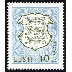 Eesti - 1993 Eesti vapp, 10 krooni, **