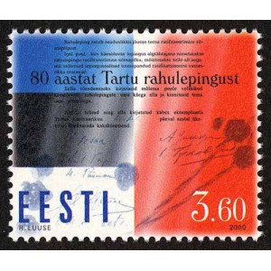 Eesti - 2000 Eesti-Vene rahuleping 80, **