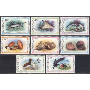 Grenada - kalad, merekarbid, linnud 1979, **