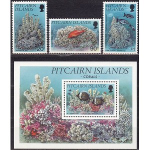 Pitcairn Islands - kalad, korallid 1994, **