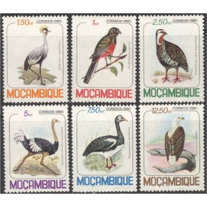 Mosambiik - linnud 1980, **