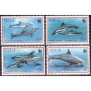 Niue - mereimetajad, delfiinid WWF 1993, **