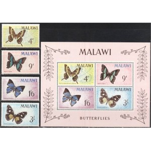 Malawi - liblikad 1966, **