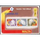 Malta - jalgpalli MM, Espana 1982, plokk **
