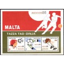 Malta - jalgpalli MM, Mexico 1986, plokk **