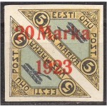 Eesti 1923, Õhupost ületrükk 20m, (telliskivip.) **