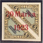 Eesti 1923, Õhupost ületrükk 20m, (karmiinp.) **
