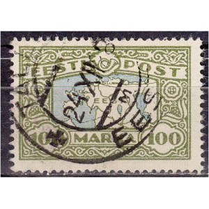 Eesti 1923, Eesti kaart 100 marka (I), templiga