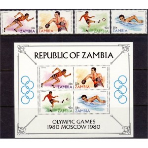 Zambia - Moskva 1980 olümpia, **
