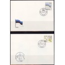 1991 Eesti lipp ja kaart, FDC puhas