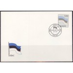 1991 Eesti lipp ja kaart, FDC puhas